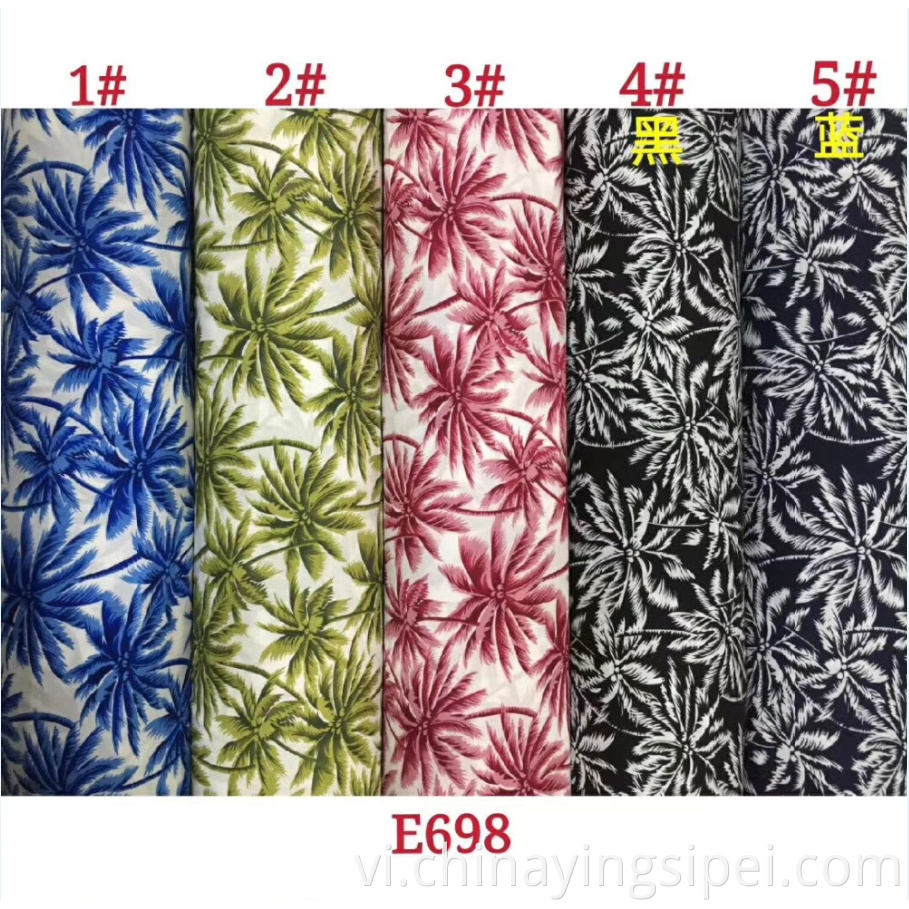 ISP Dệt may 45S mềm Challis Rayon Fabric Fabric Rayon Floral in Tecido Vật liệu Viscose 100% vải Rayon